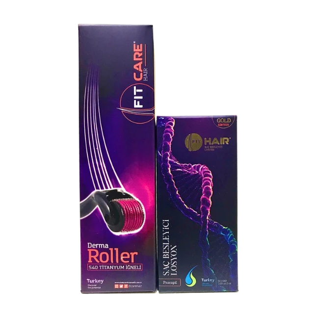 Fithair Gold Losyon+Dermaroller paketi