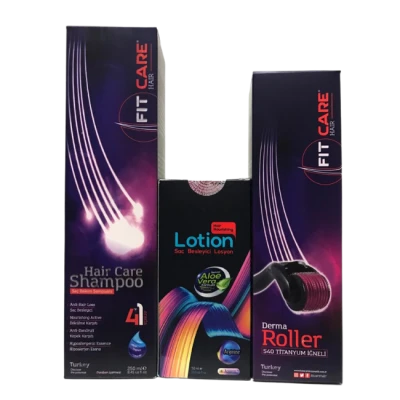 FitHair Losyon+Fitcare Şampuan+1mm Dermaroller set