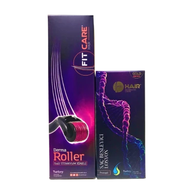 Fithair Gold Losyon+Dermaroller paketi